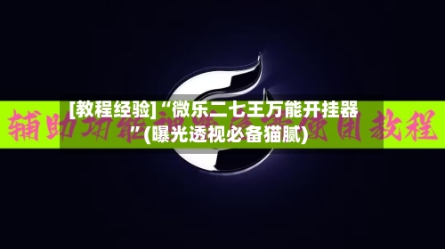 [教程经验]“微乐二七王万能开挂器	”(曝光透视必备猫腻)-第1张图片