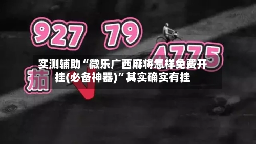 实测辅助“微乐广西麻将怎样免费开挂(必备神器)”其实确实有挂-第1张图片
