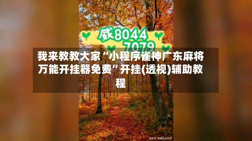 我来教教大家“小程序雀神广东麻将万能开挂器免费”开挂(透视)辅助教程-第3张图片