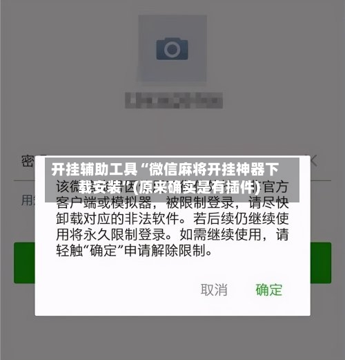 开挂辅助工具“微信麻将开挂神器下载安装”(原来确实是有插件)-第2张图片