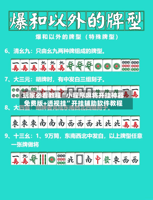 玩家必看教程“小程序麻将开挂神器免费版+透视挂”开挂辅助软件教程-第2张图片