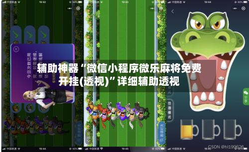 辅助神器“微信小程序微乐麻将免费开挂(透视)	”详细辅助透视-第1张图片