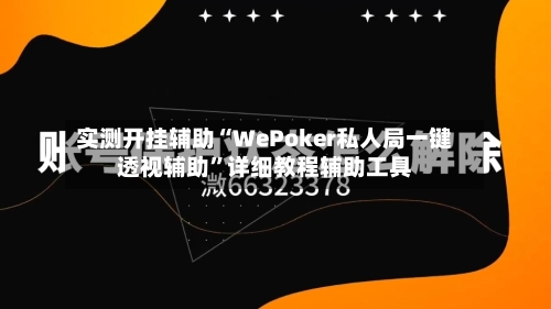 实测开挂辅助“WePoker私人局一键透视辅助”详细教程辅助工具-第2张图片