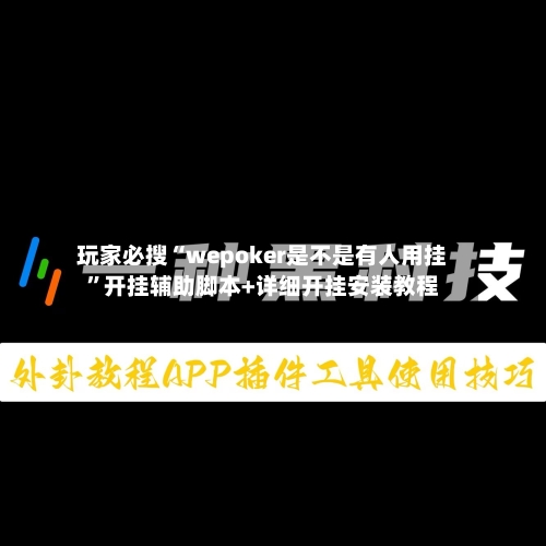 玩家必搜“wepoker是不是有人用挂	”开挂辅助脚本+详细开挂安装教程-第1张图片