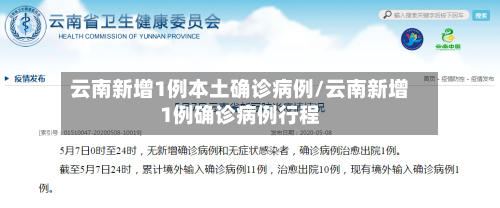 云南新增1例本土确诊病例/云南新增1例确诊病例行程-第3张图片
