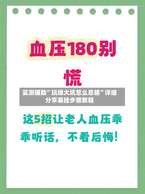 实测辅助”玩填大坑怎么总输	”详细分享装挂步骤教程-第1张图片