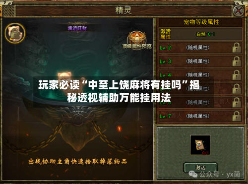 玩家必读“中至上饶麻将有挂吗”揭秘透视辅助万能挂用法-第2张图片