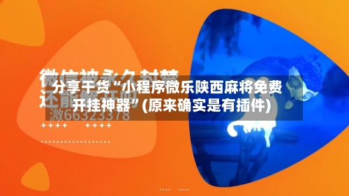 分享干货“小程序微乐陕西麻将免费开挂神器”(原来确实是有插件)-第2张图片