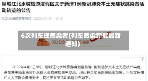 6次列车现感染者(列车感染新冠最新通知)-第2张图片