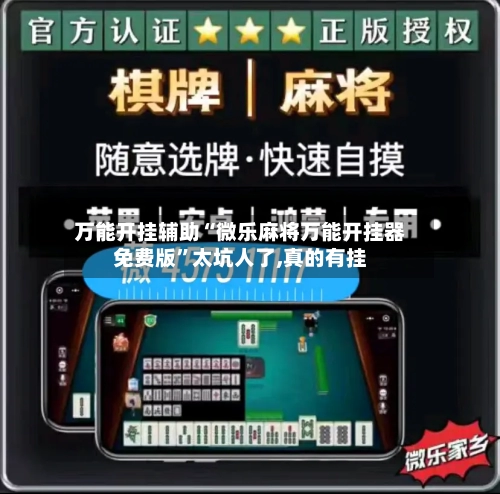 万能开挂辅助“微乐麻将万能开挂器免费版”太坑人了,真的有挂-第2张图片