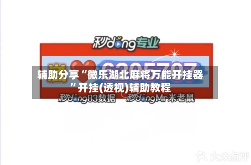 辅助分享“微乐湖北麻将万能开挂器”开挂(透视)辅助教程-第3张图片