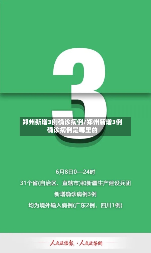 郑州新增3例确诊病例/郑州新增3例确诊病例是哪里的-第2张图片