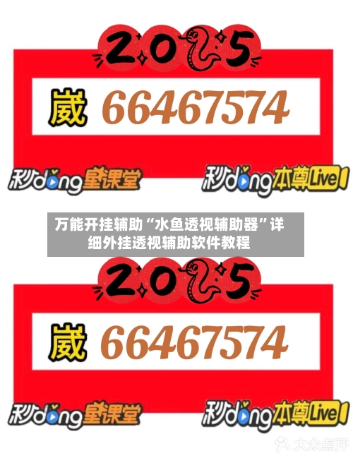 万能开挂辅助“水鱼透视辅助器”详细外挂透视辅助软件教程-第2张图片