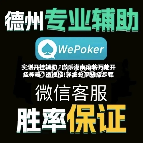 实测开挂辅助“微乐湖南麻将万能开挂神器”透视挂!详细分享装挂步骤-第1张图片
