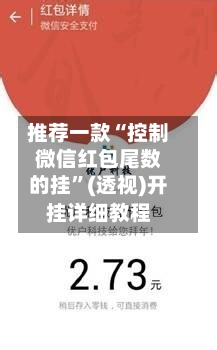 推荐一款“控制微信红包尾数的挂	”(透视)开挂详细教程-第1张图片