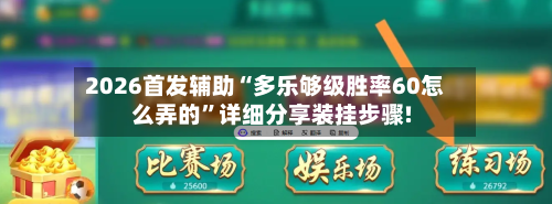 2026首发辅助“多乐够级胜率60怎么弄的	”详细分享装挂步骤!-第2张图片