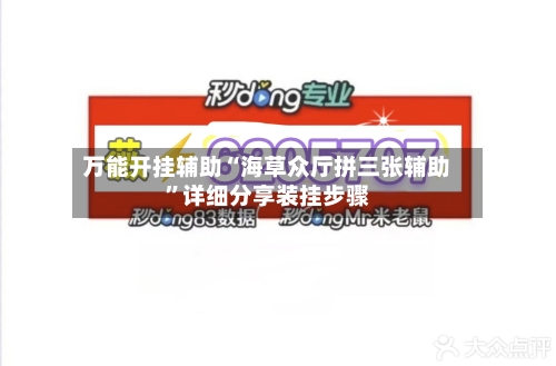 万能开挂辅助“海草众厅拼三张辅助	”详细分享装挂步骤-第3张图片