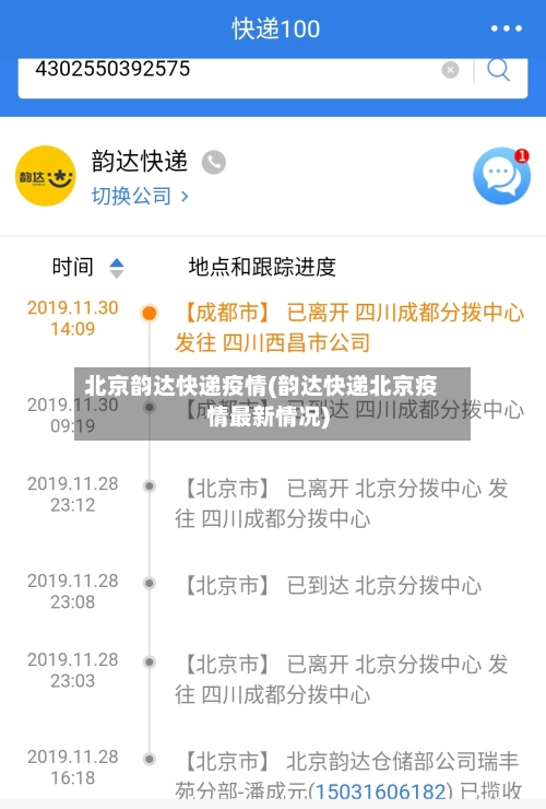 北京韵达快递疫情(韵达快递北京疫情最新情况)-第3张图片