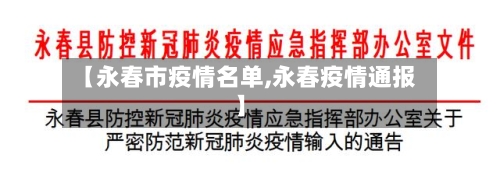 【永春市疫情名单,永春疫情通报】-第2张图片