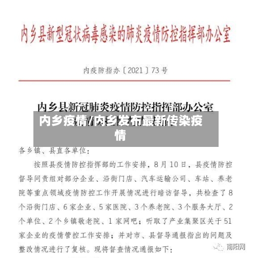 内乡疫情/内乡发布最新传染疫情-第1张图片