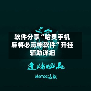 软件分享“哈灵手机麻将必赢神软件”开挂辅助详细-第2张图片