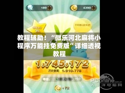 教程辅助！“微乐河北麻将小程序万能挂免费版	”详细透视教程-第1张图片