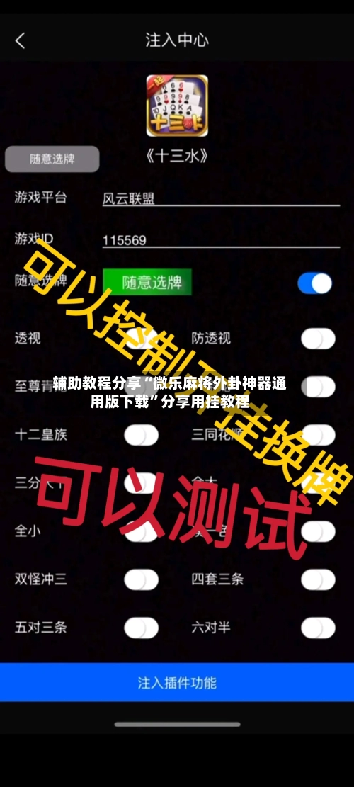 辅助教程分享“微乐麻将外卦神器通用版下载”分享用挂教程-第1张图片