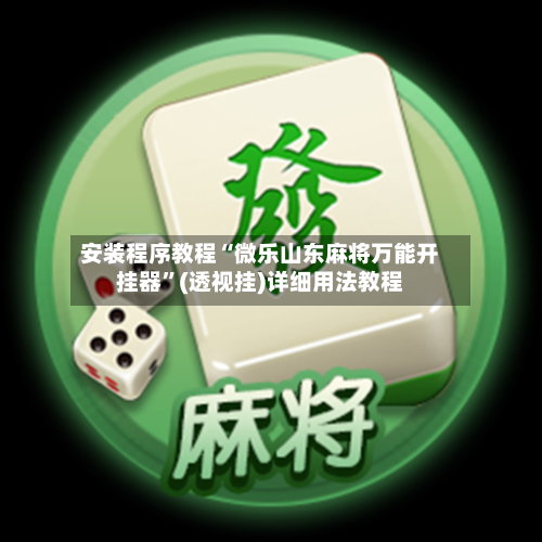 安装程序教程“微乐山东麻将万能开挂器”(透视挂)详细用法教程-第2张图片