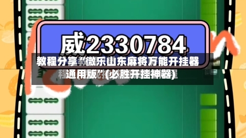 教程分享“微乐山东麻将万能开挂器通用版	”(必胜开挂神器)-第2张图片