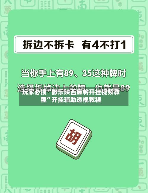 玩家必搜“微乐陕西麻将开挂视频教程	”开挂辅助透视教程-第1张图片