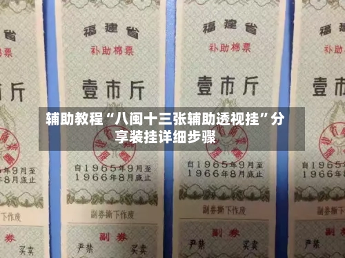 辅助教程“八闽十三张辅助透视挂	”分享装挂详细步骤-第2张图片