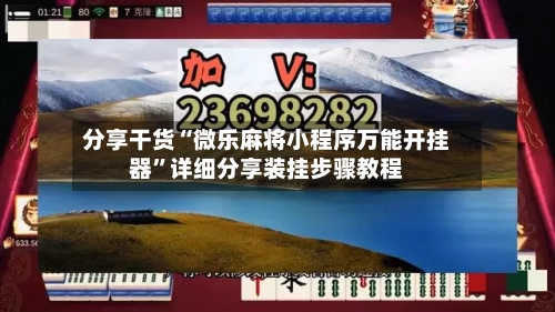 分享干货“微乐麻将小程序万能开挂器”详细分享装挂步骤教程-第3张图片