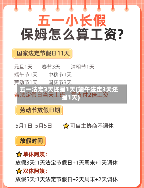 五一法定3天还是1天(端午法定3天还是1天)-第1张图片