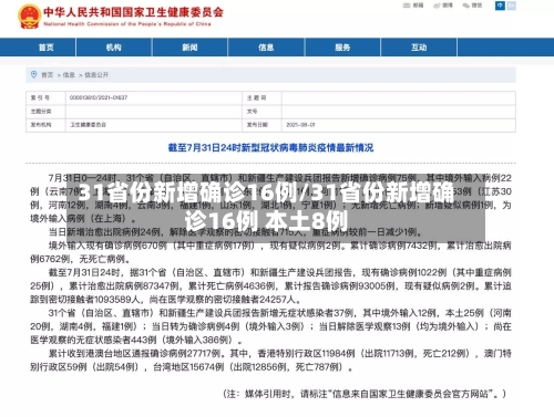31省份新增确诊16例/31省份新增确诊16例 本土8例-第1张图片