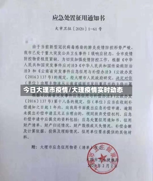 今日大理市疫情/大理疫情实时动态-第1张图片