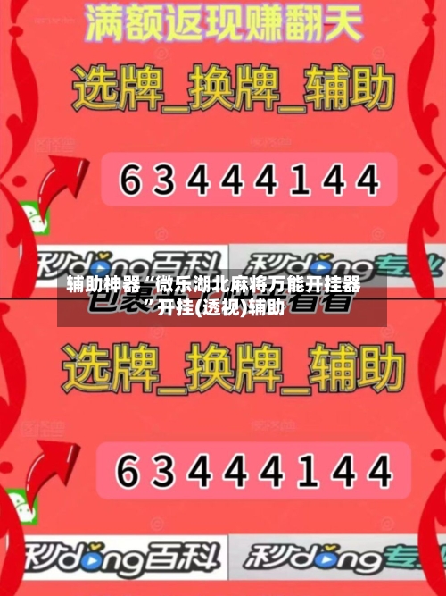 辅助神器“微乐湖北麻将万能开挂器”开挂(透视)辅助-第2张图片