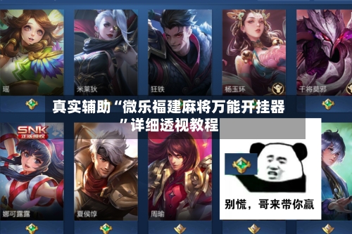 真实辅助“微乐福建麻将万能开挂器”详细透视教程-第3张图片