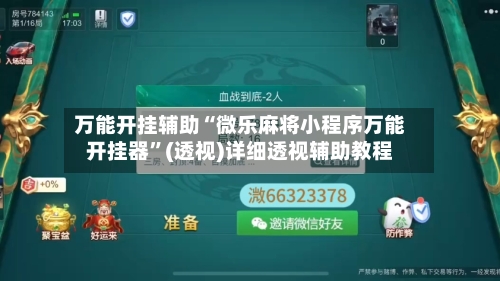 万能开挂辅助“微乐麻将小程序万能开挂器”(透视)详细透视辅助教程-第2张图片