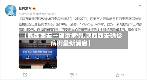 【陕西西安一确诊病例,陕西西安确诊病例最新消息】-第2张图片