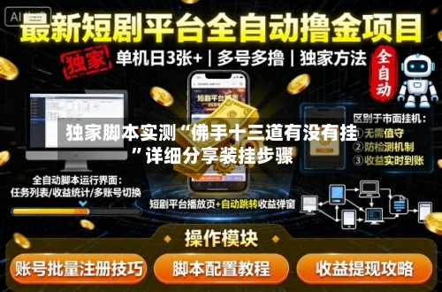 独家脚本实测“佛手十三道有没有挂	”详细分享装挂步骤-第1张图片