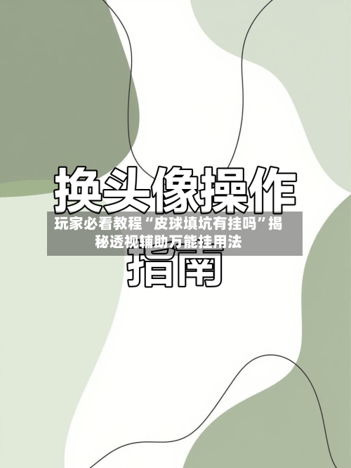 玩家必看教程“皮球填坑有挂吗”揭秘透视辅助万能挂用法-第1张图片