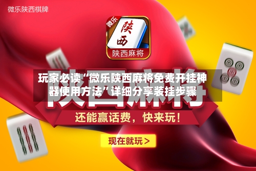 玩家必读“微乐陕西麻将免费开挂神器使用方法	”详细分享装挂步骤-第2张图片
