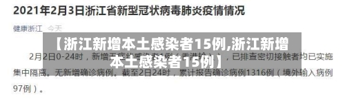 【浙江新增本土感染者15例,浙江新增本土感染者15例】-第1张图片