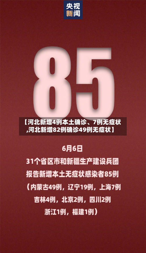 【河北新增4例本土确诊	、7例无症状,河北新增82例确诊49例无症状】-第1张图片
