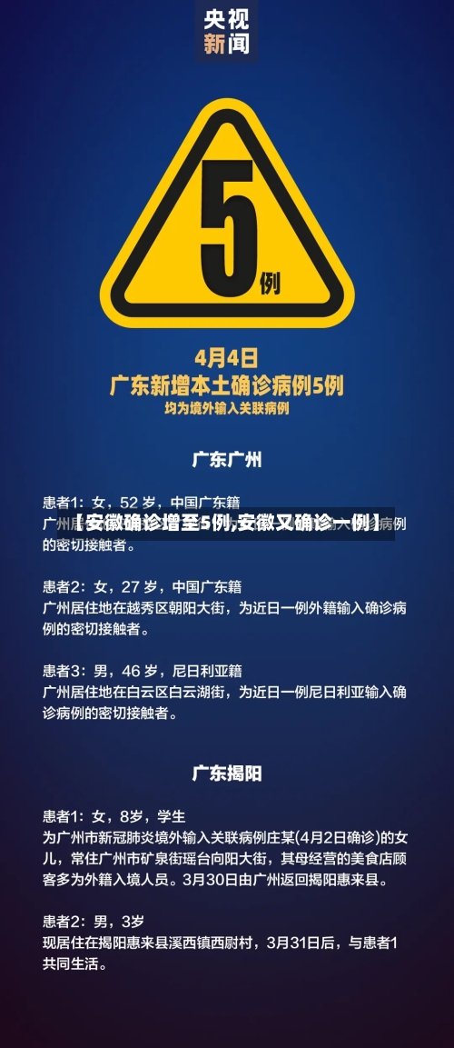 【安徽确诊增至5例,安徽又确诊一例】-第2张图片