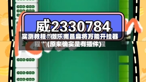 实测教程“微乐南昌麻将万能开挂器”(原来确实是有插件)-第1张图片