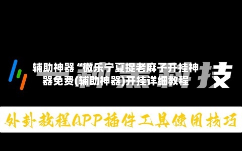 辅助神器“微乐宁夏捉老麻子开挂神器免费(辅助神器)开挂详细教程-第2张图片