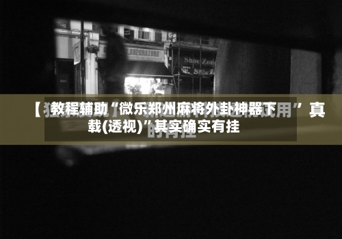 教程辅助“微乐郑州麻将外卦神器下载(透视)”其实确实有挂-第1张图片