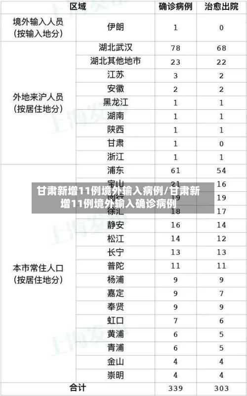 甘肃新增11例境外输入病例/甘肃新增11例境外输入确诊病例-第1张图片