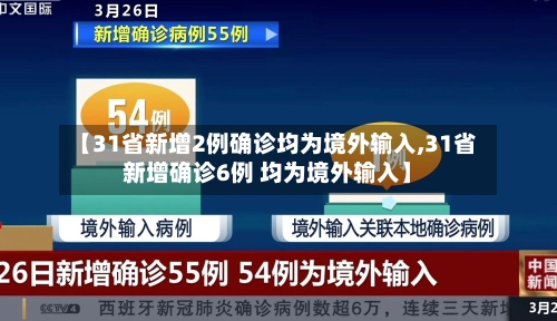 【31省新增2例确诊均为境外输入,31省新增确诊6例 均为境外输入】-第2张图片